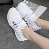 Casual Shoes soft sole Breathable Walking Mesh Flat Shoes Sneakers Women 2021 Vulcanized Shoes White Female