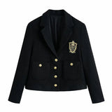 New Spring Women Button Decoration White Short Shirt Coat Female Nine Quarter Sleeve Outerwear Casual Lady Loose Tops