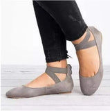 Breakj Summer New Shallow Mouth Tight Strap Round Head Women's Shoes Flat Floor Dance Mother Single Shoe