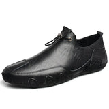 New Spring Men's Casual Shoes Korean Version Breathable Daily Octopus Fish Bean Shoes Men's Leather Shoes