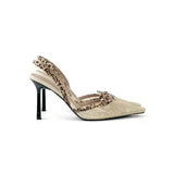 Breakj Niche Sexy Hottie Embroidered Lace Bag Sandals Fine Heel Small Square Net Red Bow High Heels
