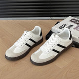 Training Shoes Girls 2024 Autumn Style New Style Female Students Ins Fashion Shoes All Kinds Of Casual Flat-Soled White