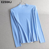 halfneck Sweater Pullover Women Autumn winter Casual long Sleeve basic plus size Sweater For women Female knit