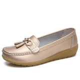 New Arrival Shoes Woman Genuine Leather Women Flats Slip On Women's Female Moccasins