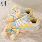 Breakj Wind Autumn And Winter New Sports Shoes Female Small White Shoes Heighten Thick Platform Comfortable Versatile Fairy Tale Wind Commute