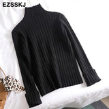 Autumn winter thick Sweater Pullovers Women Long Sleeve casual 2021 turtleneck warm basic Sweater knit Jumpers