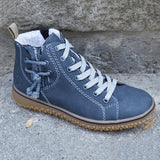 2021 Women Boots Plus Cotton Leather Boot Booties Women's Non Slip Snow Boots Lace Up Hemp Rope Martin Boot Botas
