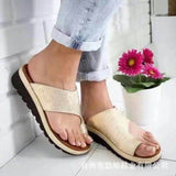 Breakj Leather Toe Toe Slippers Female Large Size