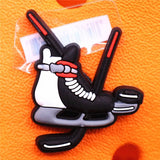 1pcs Nice Gymnastics PVC Shoe Charms Hockey Shoe Accessories Skates Decorations fit Croc Bracelet Kids Gifts