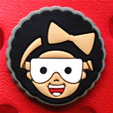 Charms Accessories Custom Cartoon Cute PVC Shoe Croc Buttons Sandals Charms Black Lives Dope Father Portrait Free