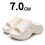 2024 New Summer Wedges Slippers for Women Eva Thick Bottom Beach Flip Flops Woman Non Slip Platform Sandals Shoes