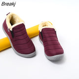 Women Snow Boots Plush Warm Women's Ankle Boots Winter Boots For Women Fashion Ladies Shoes Waterproof Shoes Female Couple