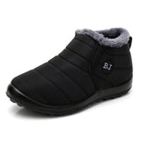 Boots Plush Slip On Women Ankle Boots Waterpoor Winter Casual Shoes For Women 2021 Snow Boots Female Footwear Plus