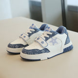 2023 New Fashion Leisure Children's Sports Shoes Boys' Net Face Medium Children's Velcro Running Shoes For