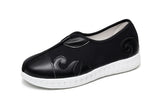Breakj Men's Shoes Embroidered Korean Cloth Shoes Social Embroidery Flower Bean Shoes Lazy Tide Sail Flat Cloth