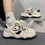 Korean Version Of Thick-Soled Small White Shoes Children's Autumn Breathable New Love Shoes For All Kinds Of Students' Sports Board