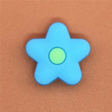 Sale 1pc PVC Shoe Charms Cute Noctilucent Flowers Shoe Accessories Shoe Buckle Decorations Fit Croc JIBZ Kid's X-mas