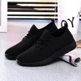 Shoes Women Sneakers Casual Shoes Black Net Shoes Slip On Flats Female Chaussures Femme Zapatos De