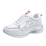 Breakj Shoes Women's Spring And Autumn New 2025 Korean Version Of The Flat Bottom Lace Casual Shoes Old Dad Shoes Running