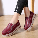 Breakj Student Sports Shoes In Autumn And Winter 2024 Korean Version Of Rocking Shoes Leather Slopes And Casual Shoes Women's Singles