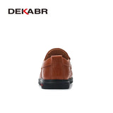 Genuine Leather Men's Loafers Luxury Men Casual Shoes Fashion Driving Shoes Breathable Slip on Moccasins Size