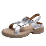 Breakj One Foot Pedal Sports Roman Sandals Women 2024 Summer Platform Retro Casual Fashion Beach Cool Drag