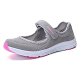 Summer Breathable Women Sneakers Healthy Walking Mary Jane Shoes Sporty Mesh Sport Running Mother Gift Light Flats