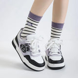 Breakj Bottom Small White Shoes Female 2024 Autumn Spring Fire New Casual Joker Funny Rabbit Student Board