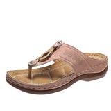 Cool Slippers Women's Summer New Fashion Leisure Slope And Large-Size One-Word Drag Women Thick Bottom Slippers
