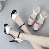Mouth Summer High Heels Sandals Women Peep Toe Shoes 2024 Platform Woman Sandals Fashion Party Ladies