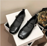 Vintage Shoes Comfortable Temperament Fashion Shoes 2024 Round Head French Early Spring New Style Mary