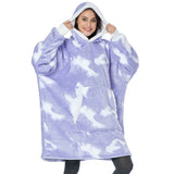 Blanket Men Women Giant Oversize Hoodie Sweatshirt Sweat Hooded Winter Bathrobe Blanket Sherpa Fleece