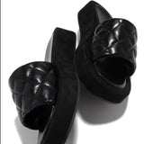 Breakj One-Word Slippers 2025 New Summer And Autumn Thick Bottom Slippers Women's Beach Fish Mouth Cold Tug Women