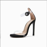 Spring And Autumn New Style Bed Heels Sister Royal Style Transparent Sexy Round-Headed Professional High Heels In