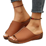 Breakj Spring And Summer New Cool Drag Women's Shoes Comfortable Slope And Thick Sole Simple Casual Wear