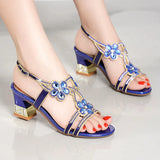 The Summer Of 2024, The New Fashionable Diamond Flat-Soled Sandals, Fairy Sandals, Simia Crystal Sandals Are Worn