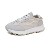 Breakj Korean Net Face Dad Shoes Female 2025 Summer New Breathable Female Student Sneakers Heighten Casual Shoes