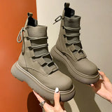 autumn new Martin boots women's autumn and winter short boots thick-soled inner increase women's boots motorcycle