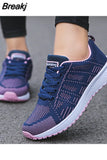 Sneakers Women Summer Breathable Female Shoes Mesh Flat Luxery Walking Casual Running Sports Shoes Plus Size Woman