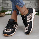 Breakj 2025 Spring And Autumn New Leopard-Print Leisure Single Shoes Women's Flat Bottom With Sports Casual