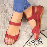 2022 Women Summer Open Toe Comfy Sandals Super Soft Sole Premium Orthopedic Low Heels Women