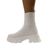 Breakj Large-Size Women's Shoes Flying Sports Short Boots 2025 Autumn And Winter Women's Boots Large Size Pedal