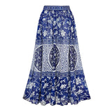 High-Belt Strap-Print Split Swimsuit Woman 2025 New Bikini Skirt Three-Piece Lotus