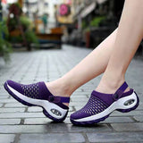 Breakj Air Cushion Cool Slippers Women In Spring And Summer Wearing Thick Bottom With No Backs Fashion Large-Size Vacation Beach Mother Travel
