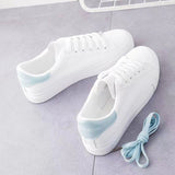 White Shoes Women's 2023 Spring And Autumn New Fashion Flat Shoes Students Breathable Women's Shoes Network Celebrity Single Shoes Casual White
