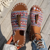 Breakj Flat-Bottomed Slippers Women's New Esophai Beach Women's Shoes In The Summer Of 2025 43-Yard