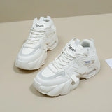 Breakj Korean New Dad Shoes Female 2025 Spring Student Running Platform Heighten Casual Shoes