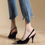 Breakj High-Heeled Women's Design Sense Niche Spring 2025 New Temperament Square Head Fine Heel Single Shoes