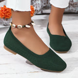 Breakj Fashion Large Size Spring And Autumn New Square Head Leisure Foot Pedal Single Shoe