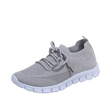 Sneakers 2021 Breathable Knitted Casual Autumn Socks Shoes Lace Up Ladies Shoes Female Students Vulcanized Running